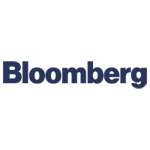 blue Bloomberg logo transparent background