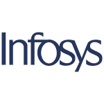 blue infosys logo transparent background