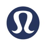 transparent lululemon logo with blue background