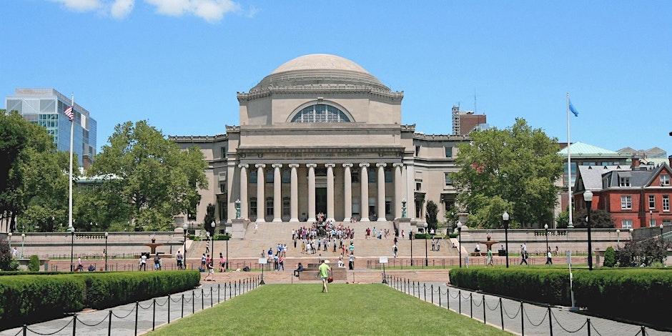 Columbia Business School campus with iconic architecture